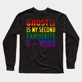 Halloween Spooky Ghost Party Costume Gay LGBT+ Long Sleeve T-Shirt